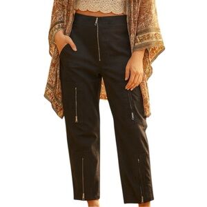Scotch & Soda Sea You Black Cotton Zipper Detail Cargo Pants Size 30